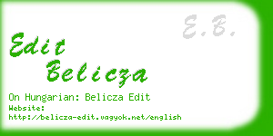 edit belicza business card